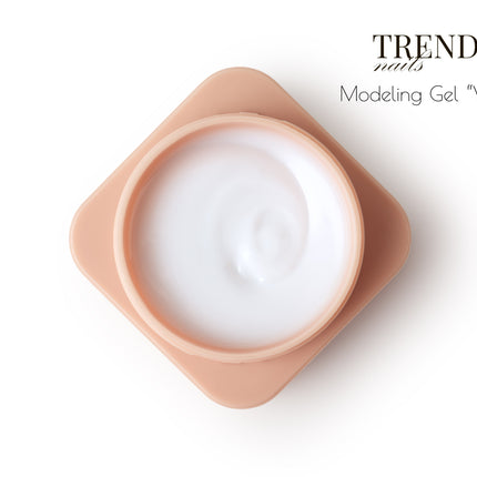 Modeling Gel  White, 50 ml - Trendy Nails