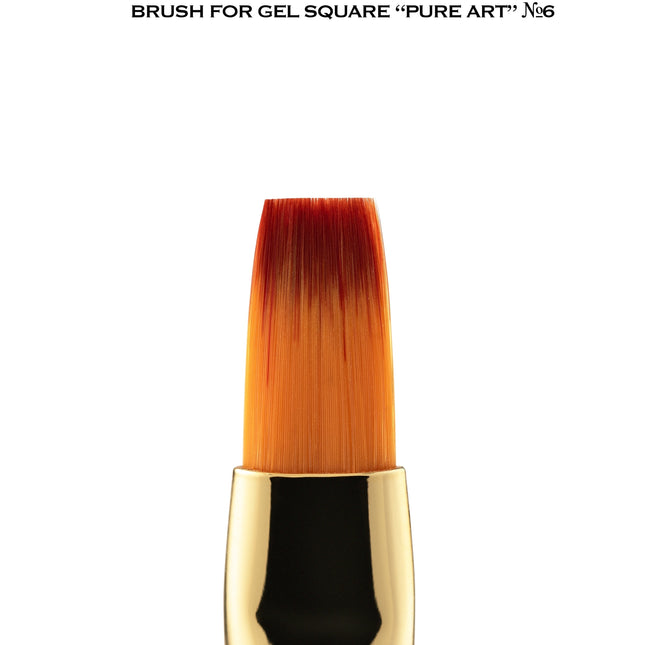 PURE ART GEL SQUARE BRUSH No.6 - Trendy Nails