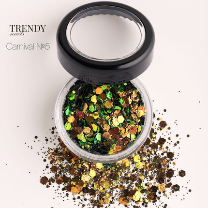Carnival No.5 Nail Sequins, Trendy Nails