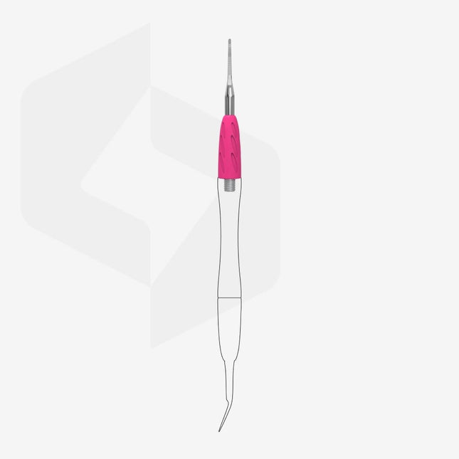 Working part of the pusher Combo UNIQ 35 narrow toenail file with a bent end, Staleks