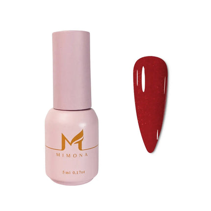 Mimona Gel Polish - Red Light Glitter 5 ml