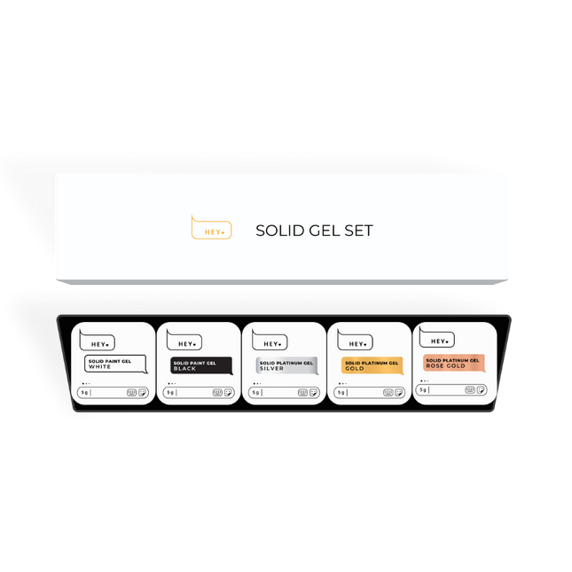 HEYLOVE (Hello) Solid Paint Gel Set, 5pcs