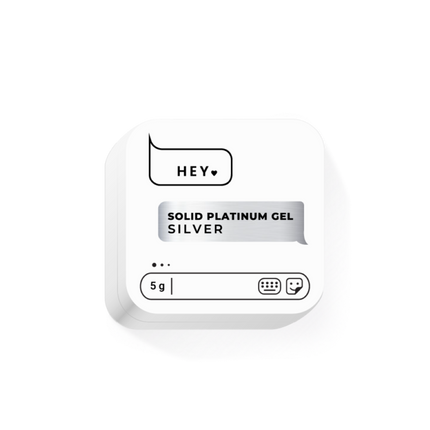 HEYLOVE (Hello) Solid Platinum Gel Silver, 5g