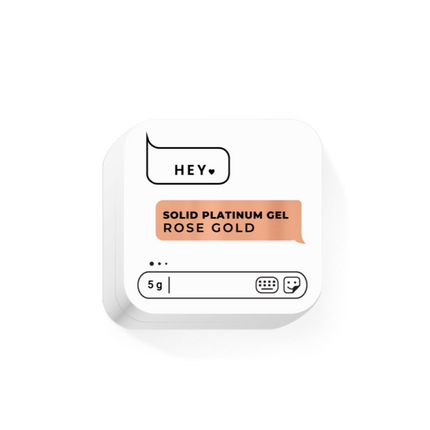 HEYLOVE (Hello) Solid Platinum Gel Rose Gold, 5g