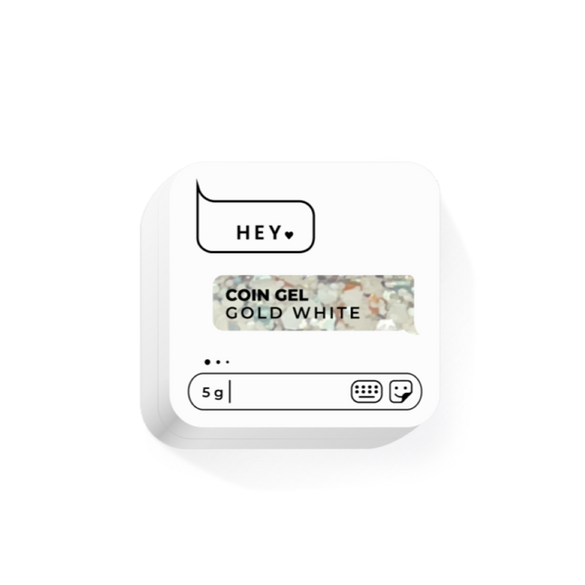 HEYLOVE (Hello) Coin Gel Gold White, 5g