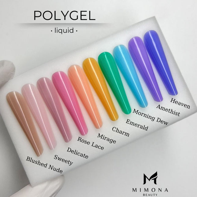 Mimona Liquid Polygel - Emerald, 15 ml