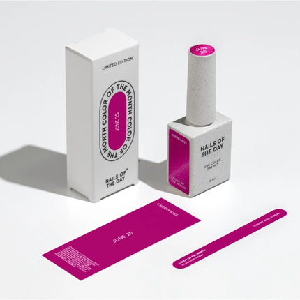 NAILSOFTHEDAY Colour Of The Month June Cherry Kiss, 10ml
