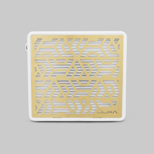 ULKA Desktop Nail Dust Collector Premium White and Gold, 52W