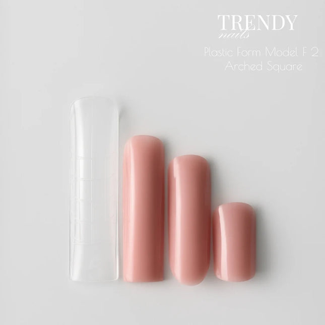 Trendy Nails Dual Forms F2 Arched Square, 140pcs