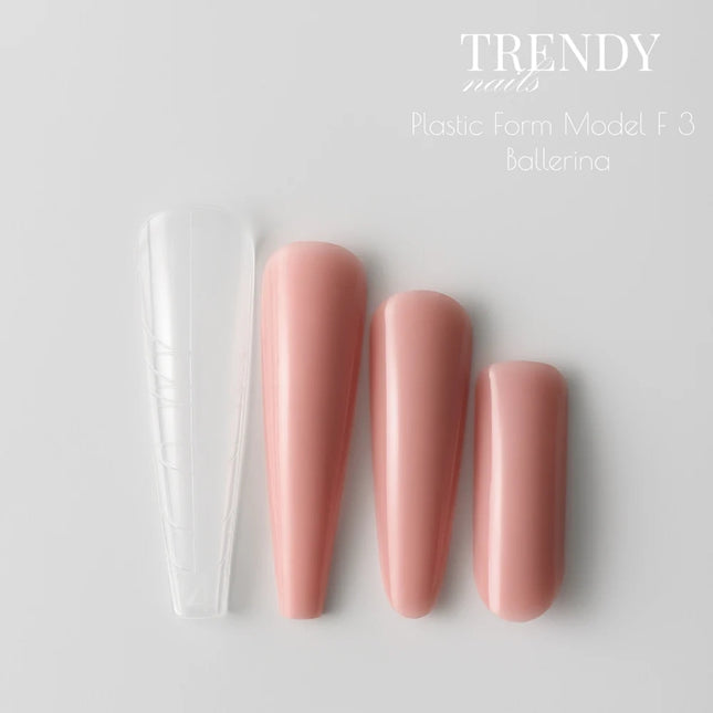 Trendy Nails Dual Forms F3 Ballerina, 140pcs