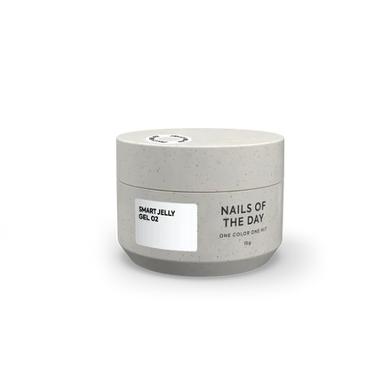 NAILSOFTHEDAY Smart Jelly Gel 02: White Nail Builder Gel, 15g