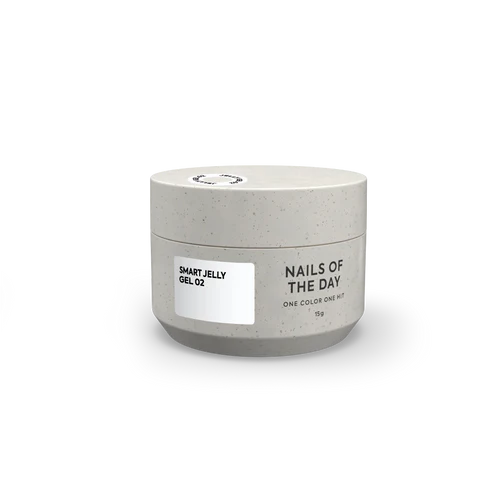 NAILSOFTHEDAY Smart Jelly Gel 02: White Nail Builder Gel, 15g