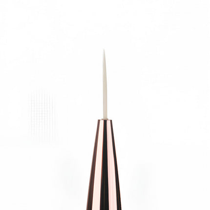 DARK Double-sided brush (liner 10 mm rounded gel 12 mm