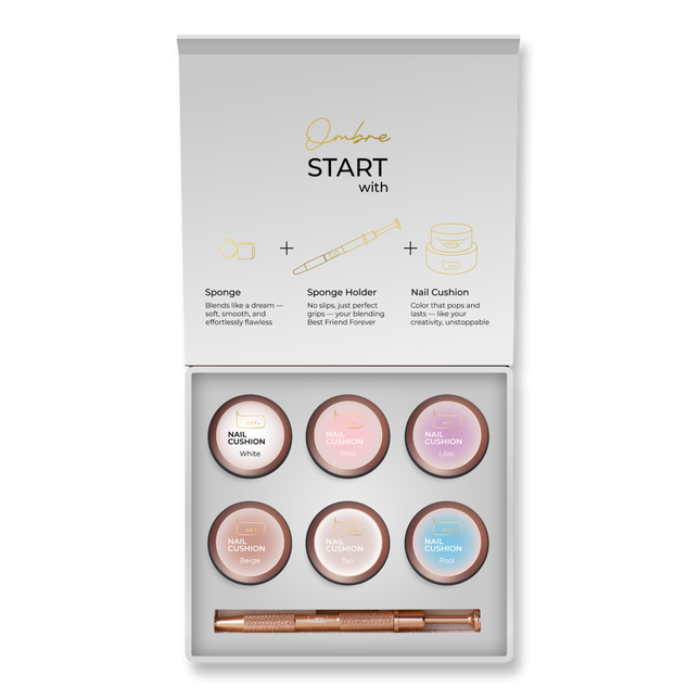 HEYLOVE Nail Cushion Set White, 6pcs