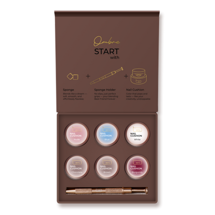 HEYLOVE Nail Cushion Set Brown, 6pcs