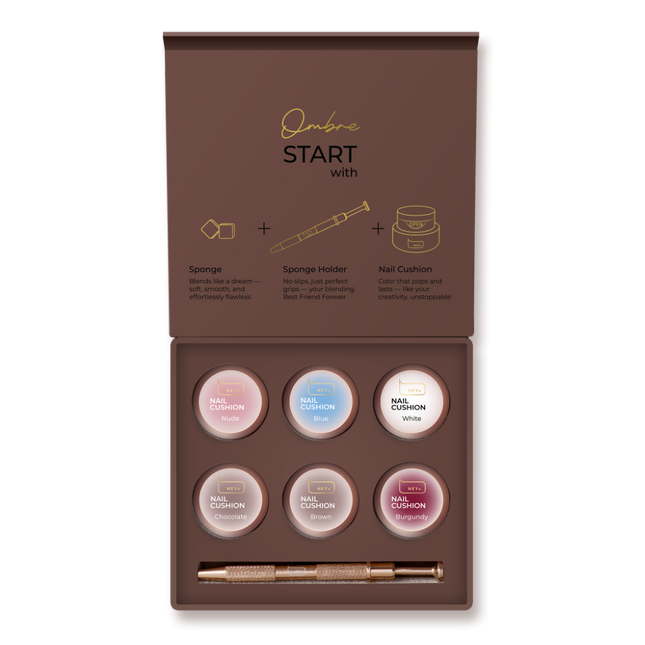 HEYLOVE Nail Cushion Set Brown, 6pcs