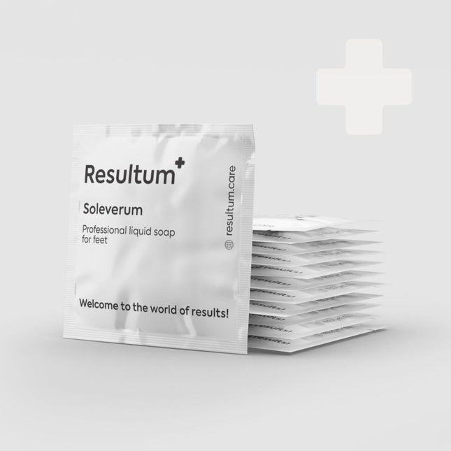Resultum Soleverum – regenerating soap for feet and hands, 5ml sachet