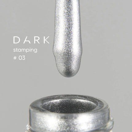 DARK Stamping polish №03 silver, 10 ml