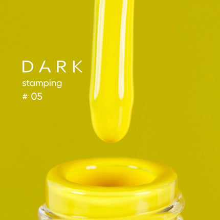DARK Stamping polish №05 yellow, 10 ml