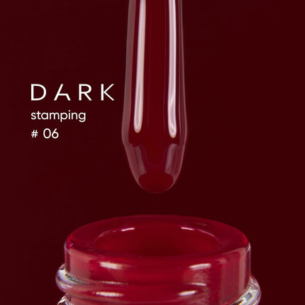 DARK Stamping polish №06 red, 10 ml