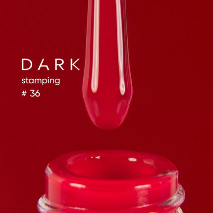 DARK Stamping polish №36 ferrari, 10 ml