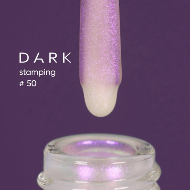 DARK Stamping polish №50 purple chameleon, 10ml