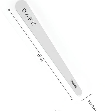 DARK nail file set - drop, 10 pcs (180/240 grit)