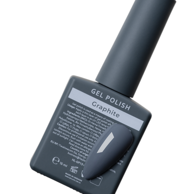 HEYLOVE (Hello) Gel Polish Graphite, 15 ml