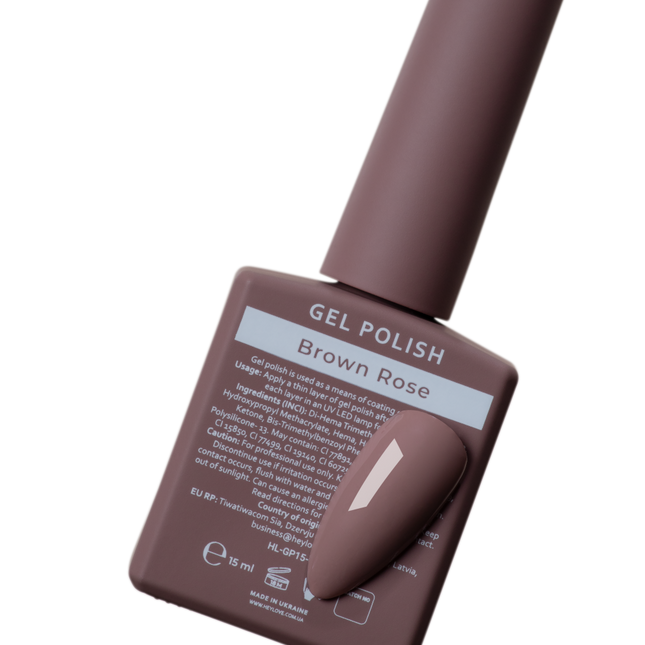HEYLOVE (Hello) Gel Polish Brown Rose, 15 ml