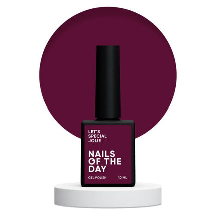 NAILSOFTHEDAY Let's special Jolie, marsala gel nail polish covering one layer, 10 ml