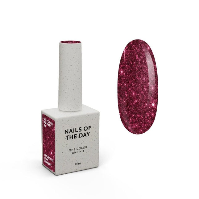 Nailsoftheday Gel Polish Red Mary 168, 10ml
