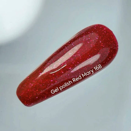 Nailsoftheday Gel Polish Red Mary 168, 10ml