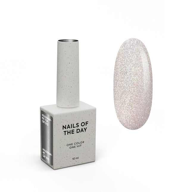 Nailsoftheday Holographic Top Cat eye, 10 ml