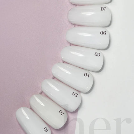 Her Rubber Base Coat Milky White Moods 02, 12ml