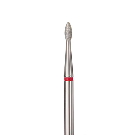 Cuticle Drill Bit, Diamond Drop Red, 1.8mm