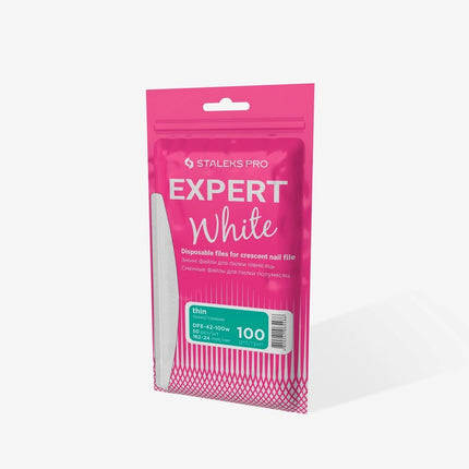 Disposable white files for crescent nail file EXPERT 42 150 grit (50 pcs)