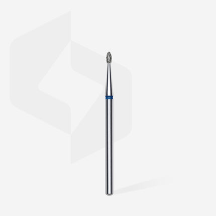 STALEKS EXPERT Carbide nail drill rounded bud blue, head diameter 1,6 mm, working part 3,4 mm