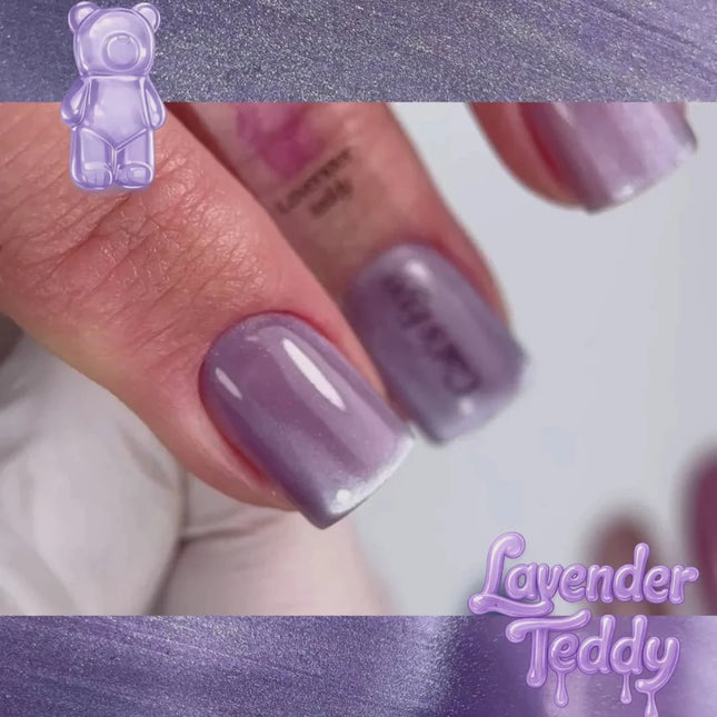 Trendy Nails Gel Polish Cat Eye's Gummy Bear Lavender Teddy, 10 ml