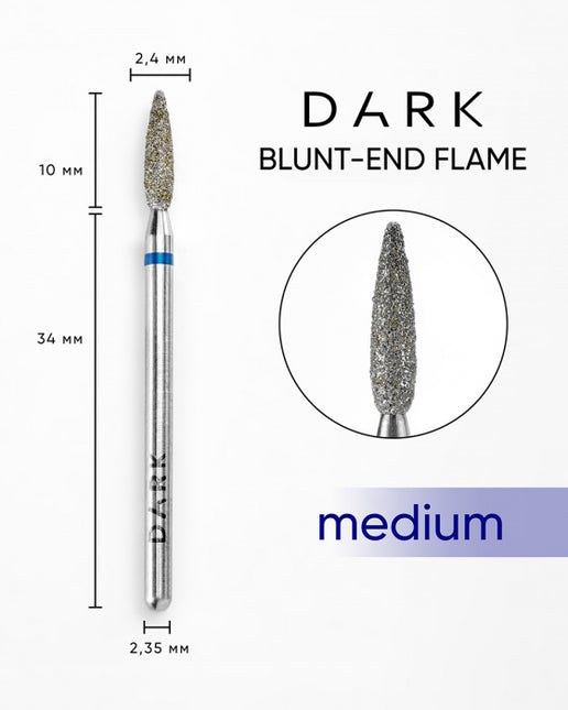 DARK Blunt-end Flame Cutter 2.4x10 mm Blue