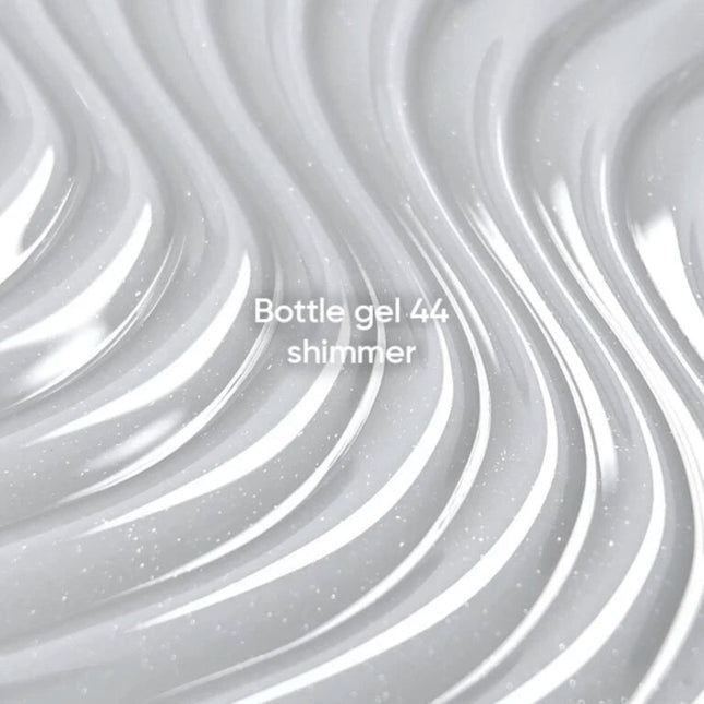 Nailsoftheday Bottle Gel 44 Shimmer- white with silver shimmer, 10ml