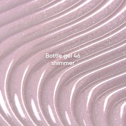 Nailsoftheday Bottle Gel 46 Shimmer-milky pink with silver shimmer , 10ml