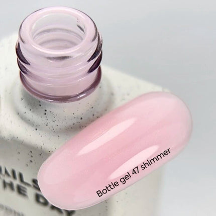Nailsoftheday Bottle Gel 47 Shimmer-milky pink with pink shimmer , 10ml