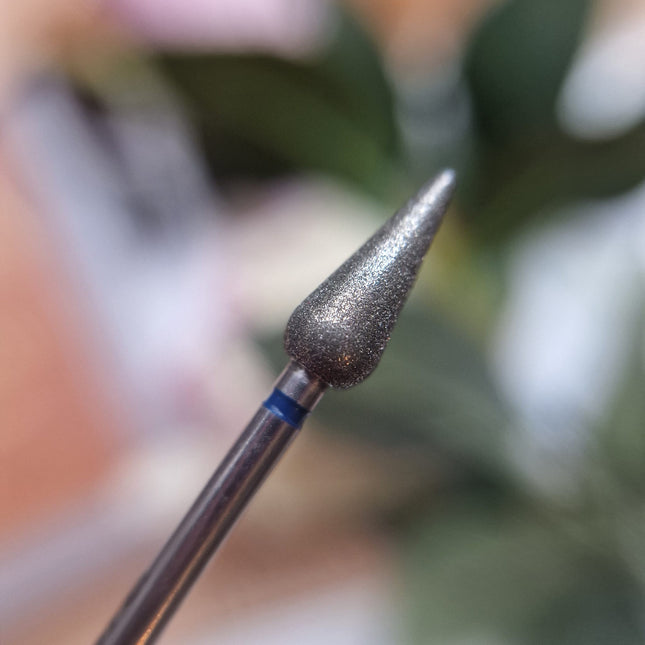 Diamond Nail Drill Bit, Cone Blue, 5x12 mm