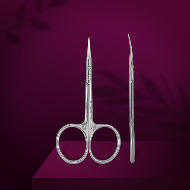 SX-22/2m Cuticle Scissors Staleks Pro Exclusive 22 Type 2  (Magnolia)