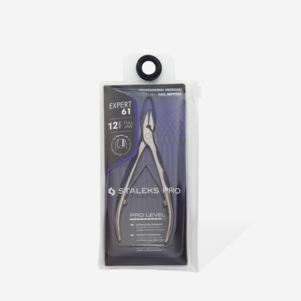 Professional ingrown nail nippers Staleks Pro Expert 61, 12 mm-NE-61-12