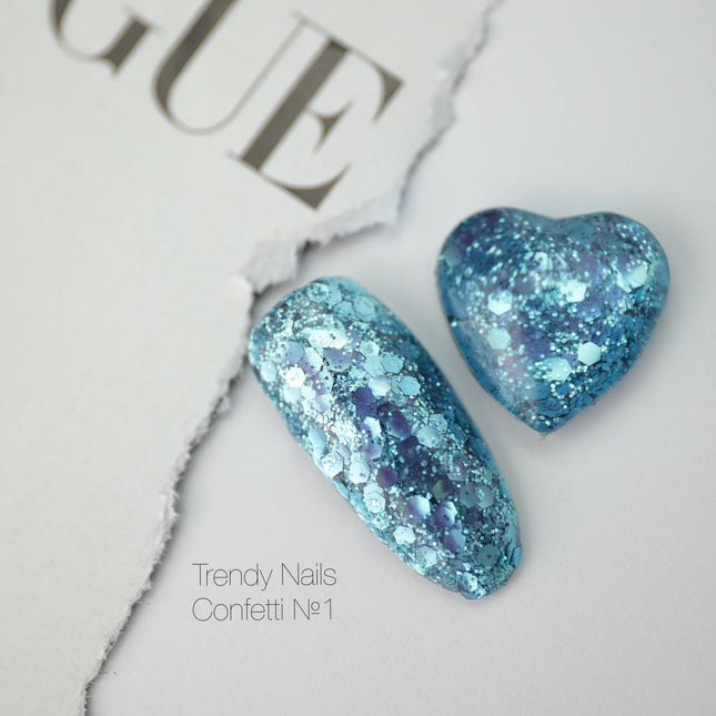 Confetti Gel №1, Trendy Nails