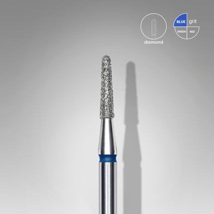 STALEKS EXPERT Carbide nail drill frustum blue, head diameter 1,8 mm, working part 8 mm
