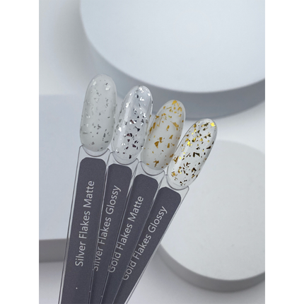 HEYLOVE (Hello) Gold Flakes Matte Top, 15 ml
