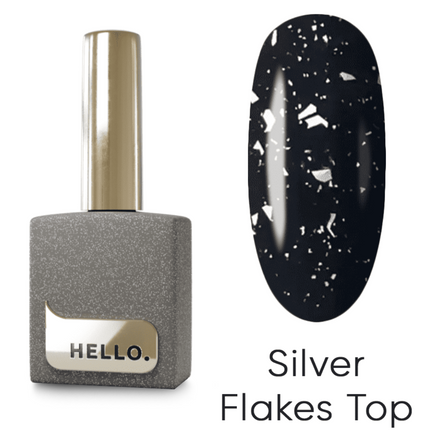 HEYLOVE (Hello) Silver Flakes Top, 15 ml