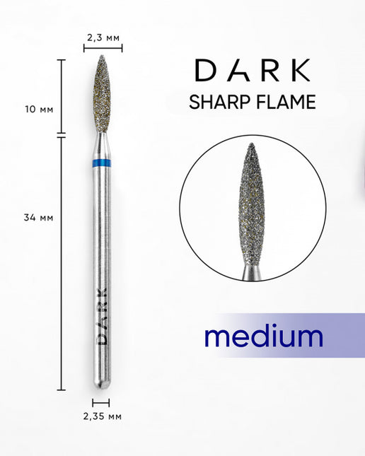 DARK Sharp Flame Cutter 2.3x10 mm Blue